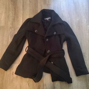 Large Black Kennith Cole Reaction lined jacket in black